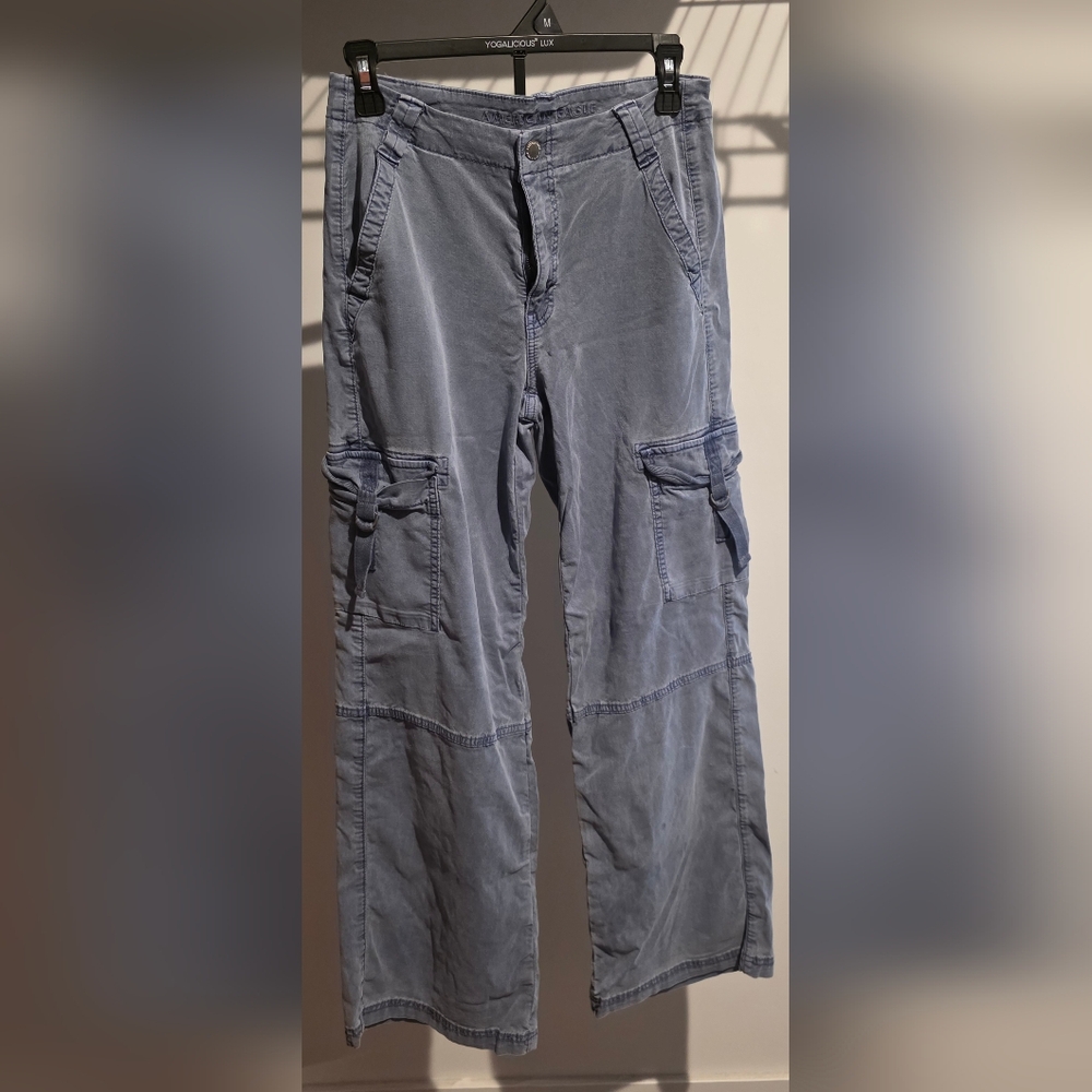 American Eagle Outfitters Gray/Blue Cargo Pants